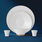Nehir Siena Gold Majestic 57 Parça Porselen Yemek Takımı Beyaz