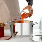 Nehir Silver Trend 20 Cm Paslanmaz Çelik Derin Tencere Gri