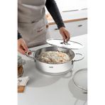 Nehir Silver Trend 26 cm Paslanmaz Çelik Sığ Tencere