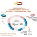 NehirTaş Sertifikalı Doğal Taş Cazibe Kadın Tılsım Bilekliği ( Akik Yüzük Hediyeli )