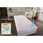 Nehoş Tekstil Plus+ Bambu Su Sıvı Geçirmez Yatak Koruyucu Alez Fitted Full Kenar Alez Çarşaf Tek Çift Battal (10 Farklı Ebat) - 180 x 200 cm - Beyaz
