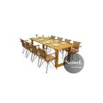 Neiwel Doer Doğal Ahşap Yemek Masası-80-220