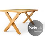 Neiwel Koen Doğal Ahşap Mutfak ve Yemek MASASI-100-220 - Ceviz