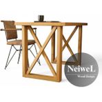 Neiwel Loel Doğal Ahşap Çalışma ve Ofis MASASI-70 cm -100 cm - 70-100