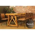 Neiwel Paes Doğal Ahşap Toplantı MASASI-80 cm -260 cm - Açık Ceviz - 80-260