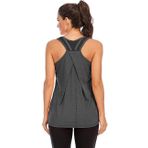 Nekosi Kadın spor üst giyim, yoga atleti, üst parça, koşu, fitness, kolsuz, fileli, fonksiyonel tişört, 02 - Gri, M