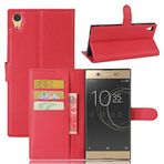 NEKOYA-NEKOYA SONY Xperia XA1 Ultra Kılıf, Birinci Sınıf PU Deri Kapaklı Folyo Cüzdan Kılıf, Kart Yuvası, Stand Tutucu ve Manyetik Kapatma [TPU Darbeye Dayanıklı İç Kılıf] SONY Xperia XA1 Ultra ile Uyumlu
