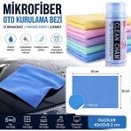 Neler Geldi Neler 1 Adet Ultra Emici Oto Kurulama Bezi Mikrofiber Temizlik Bezi | Araç, Cam, Mutfak Çok Amaçlı Bez - Renkli