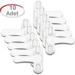 Neler Geldi Neler 10 Adet Metal Beyaz Pencere Emniyet Kilidi Çocuk Hırsız Kilidi Çekmeli Pvc Kilit