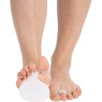 Neler Geldi Neler Ayak Taban Ped Parmağa Geçmeli Silikon Metatarsal Pedi Yüzük Nasir Önleyici Ped Ayak Alti Koruyucu-white