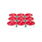 Neler Geldi Neler Dekoratif Yuvarlak Mini Tea Light Mum Kırmızı 50Li