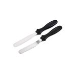 Neler Geldi Neler Paslanmaz Metal 2li Pasta Sıvama Bıçağı - Spatula Seti Kek Kazıyıcı Krema Yayma, Pasta Dekorasyonu