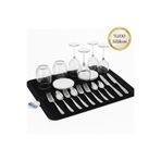 Neler Geldi Neler Siyah 40X30CM %100 Silikon Bulaşık Kurutma Matı Bulaşık Altlığı,bulaşık Kurutmalığı Bulaşık Pedi