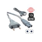 nelerbulurum 1.5 Metre Gri Power Güç Kablosu | Ps2-ps3-ps4-ps5-xbox-tv-teyp-ışıldak-yazıcı-makinalar Fişi Uyumlu