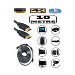 nelerbulurum 10 METRE YÜKSEK KALİTE 1.KALİTE 3D 4K FULL HD ÖRGÜLÜ Tv Uydu Alıcısı HDMI KABLO