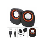 nelerbulurum Bilgisayar Hoparlörü Pc Laptop Notebook 1+1 Ses Sistemi 3.5mm Jack Girişli Multimedia Usb Speaker