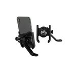 nelerbulurum Dikiz Ayna Bağlantılı Metal Motosiklet ve Bisiklet Telefon Tutucu Metal Motorsiklet Telefon Tutacağı