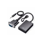 nelerbulurum SES GİRİŞLİ VGA TO HDMI DÖNÜŞTÜRÜCÜ (45 CM AUX KABLO 15 CM VGA KABLO)