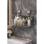 nelerbulurum Vantuzlu Düzenleyici Raf - Banyo Şampuanlık ve Mutfak Lavabo Yanı Organizer