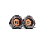 nelerbulurum Yüksek Kalite tak-çalıştır Pc Laptop Tv Uyumlu 1+1 USB MİNİ OVAL HOPARLÖR (2*5 WATT - 4 OHM)