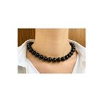 Nelleovana Obsidyen Taşı Doğaltaş Kolye 12 Mm