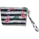 Nelson Kadın Flamingo Desenli El Askılı Portföy Clutch Çanta Vip Home Bags
