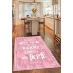 NeluxHome Kaymaz Tabanlı Makinede Yıkanabilir Dekoratif Retro Kitchen Mutfak Halısı AR528