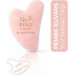 Nema Natural Pembe Kuvars Gua Sha Taşı Yüz Masajı Doğal Taş