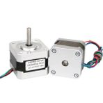NEMA17 JK42HS34-1334 42BYG Yuvarlak Shaft Step Motor 1.3A - 34MM