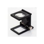 Nemere 28x28 Mm Katlanır Sayaçlı Metal Lüp 2 LED Işıklı Büyüteç Tekstil TH-9005A