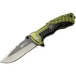 Nemere 4-12-1 Haki Kurtarma / Kamp Çakısı 21CM- Yarı Otomatik, Testere Detaylı, Cam Kırma Atlı, Kemerlikli