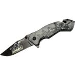 Nemere 4 23 6 Swat Kurtarma / Kamp Çakı 20CM - Yarı Otomatik, Kemerlikli, Cam Kırma ve Ip Kesme Atlı