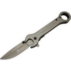 Nemere 8000B Anahtar Görünümlü Siyah Kamp Çakı 19 cm - Otomatik, Metal Sap