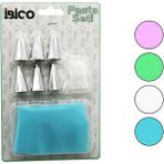 Nemere 8pcs Pasta Süsleme Seti 1AD-KREMA Torbası - 6AD-METAL + 1AD-PLASTİK Uç (4887)