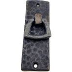 Nemere Antika Tarz Dekoratif Pirinç Dik Dövme Mobilya Kulbu - 90X31 Mm, Oksit - 90 x 31 mm