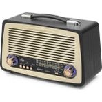 Nemere Bluetooth Nostaljik Hoparlör Fm 30.9 x 1 4.5 x 19.5 cm R3299BT - Renkli