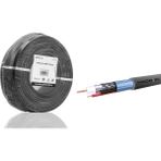Nemere Cctv Kablo Mini Coax Eco Cca Pe 2x0.50 mm Dış Mekan 100 M - Siyah HDX5582-100