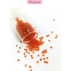Nemere Dökme Cam Kum Boncuk 8/0 3 mm - 20 Gram - Şeffaf Turuncu - BNC165
