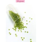 Nemere Dökme Cam Kum Boncuk 8/0 3 mm - 20 Gram - Şeffaf Yeşil - BNC167