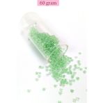 Nemere Dökme Cam Kum Boncuk 8/0 3 mm - 60 Gram - Şeffaf Açık Yeşil - BNC191