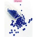 Nemere Dökme Cam Kum Boncuk Büyük Boy 6/0 4 mm - 20 Gram - Koyu Mavi - BNC103