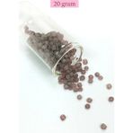 Nemere Dökme Cam Kum Boncuk Büyük Boy 6/0 4 mm - 20 Gram - Şeffaf Gri - BNC105
