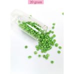 Nemere Dökme Cam Kum Boncuk Büyük Boy 6/0 4 mm - 20 Gram - Yeşil - BNC072