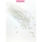 Nemere Dökme Cam Kum Boncuk Büyük Boy 6/0 4 mm - 60 Gram - Inci Beyaz - BNC117