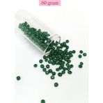 Nemere Dökme Cam Kum Boncuk Büyük Boy 6/0 4 mm - 60 Gram - Koyu Yeşil - BNC140