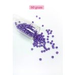 Nemere Dökme Cam Kum Boncuk Büyük Boy 6/0 4 mm - 60 Gram - Mor - BNC116