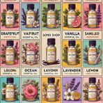 Nemere Favori 10'lu Set Esansiyel Uçucu Yağ Buhurdanlık Hava Nemlendirici Aroma Difüzörü Kokusu Esans
