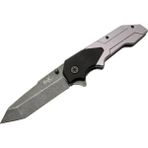 Nemere Fox A9 Gri Tanto Kamp Çakı 21CM- Yarı Otomatik, Kemerlikli