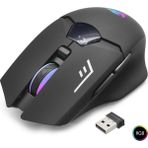 Nemere G400 Kablosuz Gaming Mouse Dual Mod 1600 Dpi Sessiz Rgb - Siyah