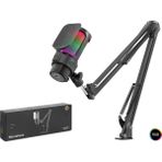Nemere Gaming Rgb Mikrofon Seti Boom Mikrofon Kolu Type-C 192KHZ 24BIT Siyah M835B